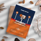 Basketball Baby shower Uitnodiging