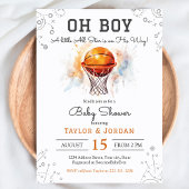 Basketball Baby shower Uitnodiging