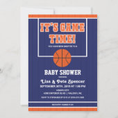 Basketball Baby shower Uitnodiging (Voorkant)