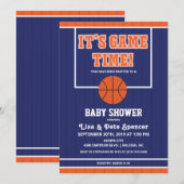 Basketball Baby shower Uitnodiging (Voorkant / Achterkant)