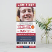 Basketball Bachelor Party nodigt Kaart (Staand voorkant)