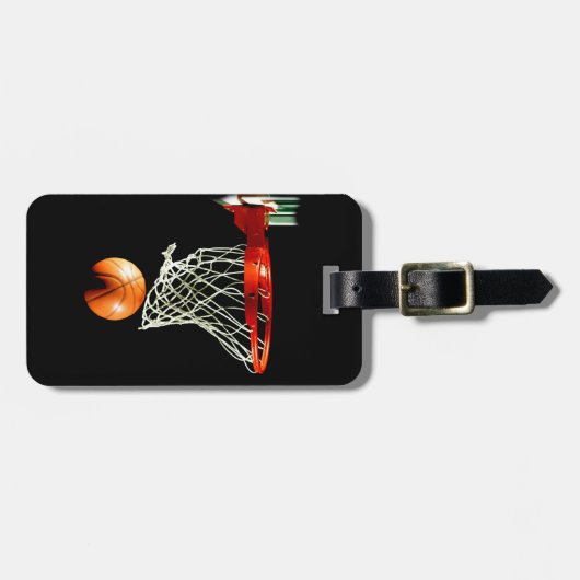 Basketball Bagagelabel (Voorkant horizontaal)
