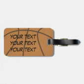 Basketball Bagagelabel (Achterkant horizontaal)