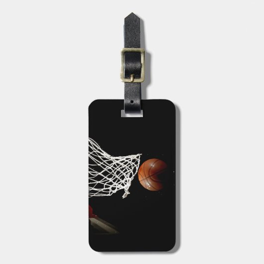 Basketball Bagagelabel (Voorkant verticaal)