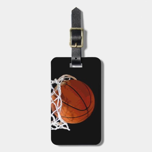 Basketball Bagagelabel (Voorkant verticaal)