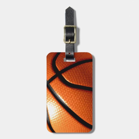 Basketball Bagagelabel (Voorkant verticaal)