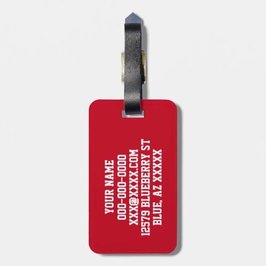 Basketball Bagagelabel (Achterkant verticaal)