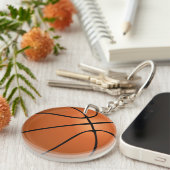 Basketball (bal) sleutelhanger (Voorkant Rechts)