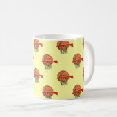 Basketball - Ball and Hoop Pattern Koffiemok (Voorkant rechts)
