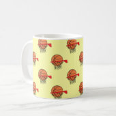 Basketball - Ball and Hoop Pattern Koffiemok (Voorkant links)