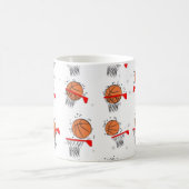 Basketball - Ball and Hoop Pattern Koffiemok (Center)