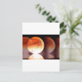 Basketball Ball Briefkaart (Staand voorkant)