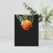 Basketball Ball Briefkaart (Staand voorkant)