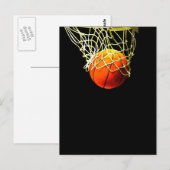 Basketball Ball Briefkaart (Voorkant / Achterkant)