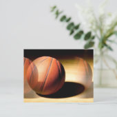 Basketball Ball Briefkaart (Staand voorkant)