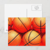 Basketball Ball Briefkaart (Voorkant / Achterkant)