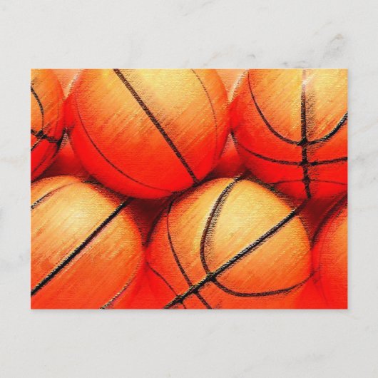 Basketball Ball Briefkaart (Voorkant)