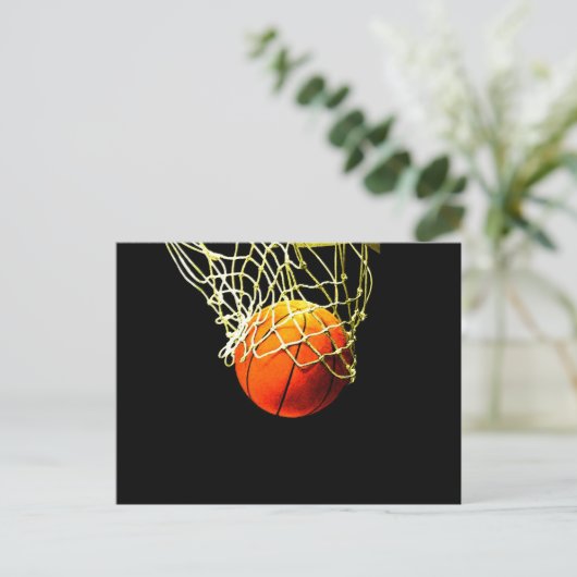 Basketball Ball Briefkaart (Staand voorkant)
