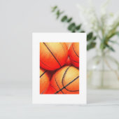 Basketball Ball Briefkaart (Staand voorkant)