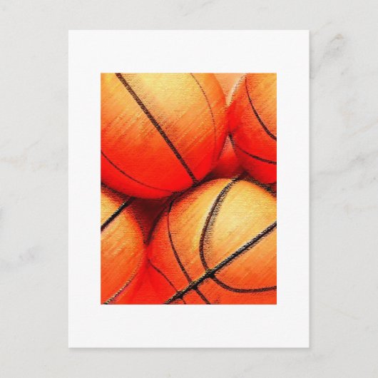 Basketball Ball Briefkaart (Voorkant)