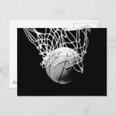 Basketball Ball Briefkaart (Voorkant / Achterkant)