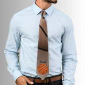 Basketball Ball Coach Player Fan Sports Stropdas