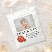 Basketball Ball Foto Dank u verjaardag Bedankzakje (Geknipt)