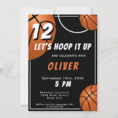 Basketball Ball Fun Sportkinderen Birthday Kaart (Voorkant)