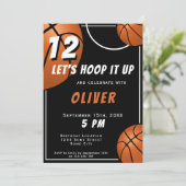 Basketball Ball Fun Sportkinderen Birthday Kaart (Staand voorkant)