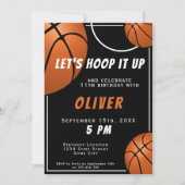 Basketball Ball Fun Sportkinderen Birthday Kaart (Voorkant)