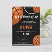 Basketball Ball Fun Sportkinderen Birthday Kaart (Staand voorkant)