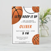 Basketball Ball Fun Sportkinderen Birthday Kaart (Staand voorkant)