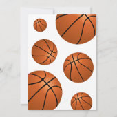 Basketball Ball Fun Sportkinderen Birthday Kaart (Achterkant)