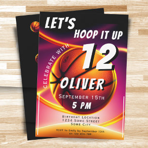 Basketball Ball Hoop het op Sports Birthday Kaart