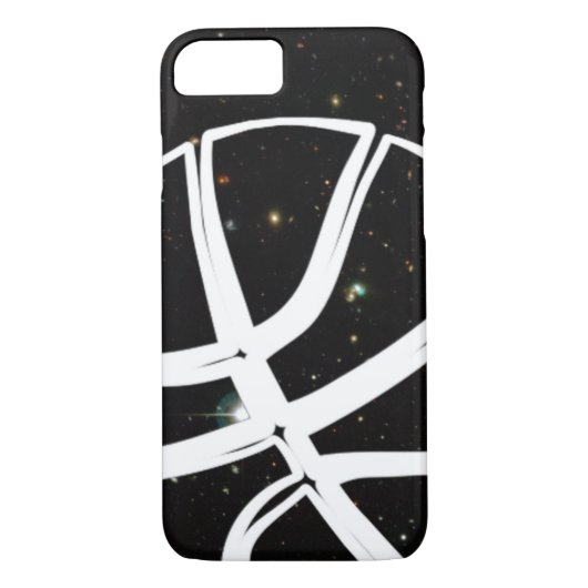 Basketball Ball in Space Case-Mate iPhone Case (Achterkant)
