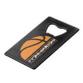 Basketball - Ball is Life Creditkaart Flessenopener (Voorkant Gekanteld)