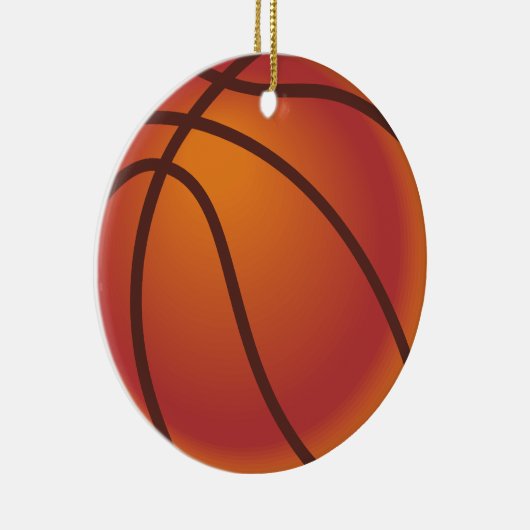 Basketball Ball Keramisch Ornament (Rechts)