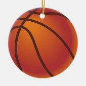Basketball Ball Keramisch Ornament (Voorkant)