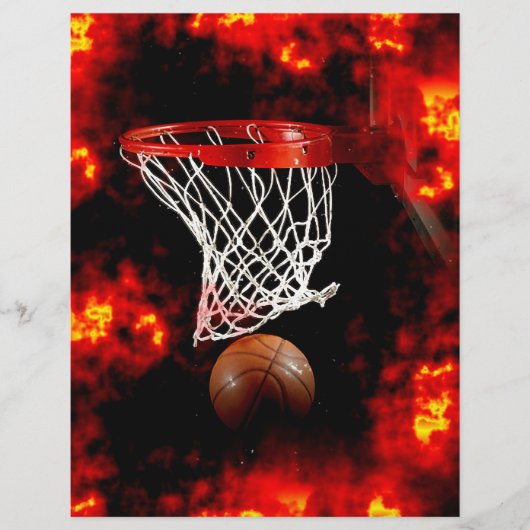 Basketball Ball & Net Flyer (Voorkant)