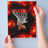 Basketball Ball & Net Flyer (Hand)