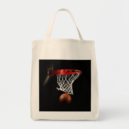 Basketball Ball & Net Tote Bag (Voorkant)