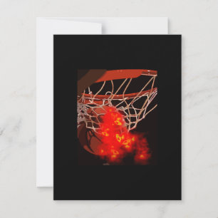 Basketball Ball & Net-uitnodigingen Kaart