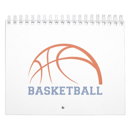 Basketball Ball-ontwerp voor touringcars Kalender (Hoes)