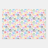 Basketball Ball Patroon Sport Colorful Name Inpakpapier Vel (Voorkant 3)