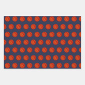 Basketball Ball Patroonsport Inpakpapier Vel (Voorkant 2)