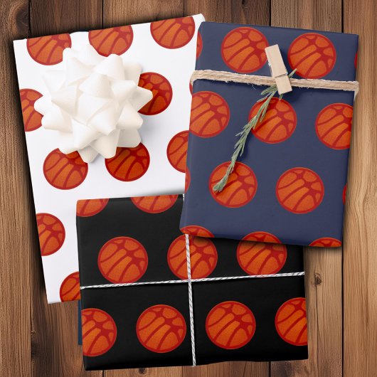 Basketball Ball Patroonsport Inpakpapier Vel