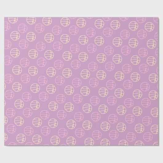 Basketball Ball Pink Patroonsport Cadeaupapier (Vlak)
