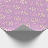 Basketball Ball Pink Patroonsport Cadeaupapier (Hoek)