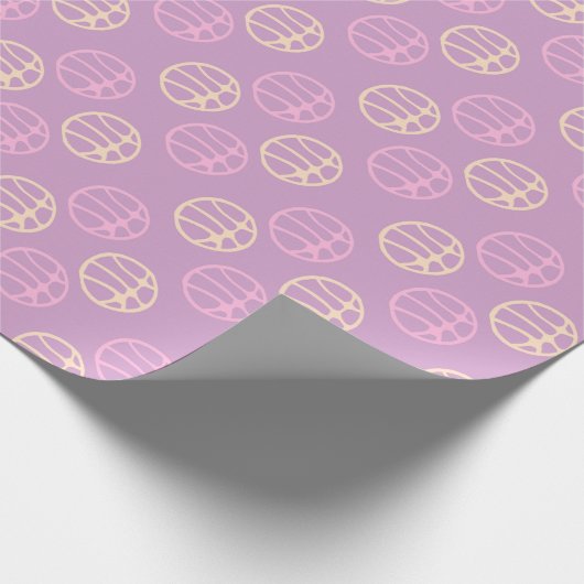 Basketball Ball Pink Patroonsport Cadeaupapier (Hoek)