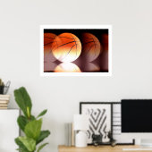 Basketball Ball Poster Print (Thuiskantoor)